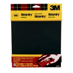 3M™ Wetordry™ Sandpaper 9083NA-20, 9 in x 11 in (228 mm x 279 mm)
1000-grit