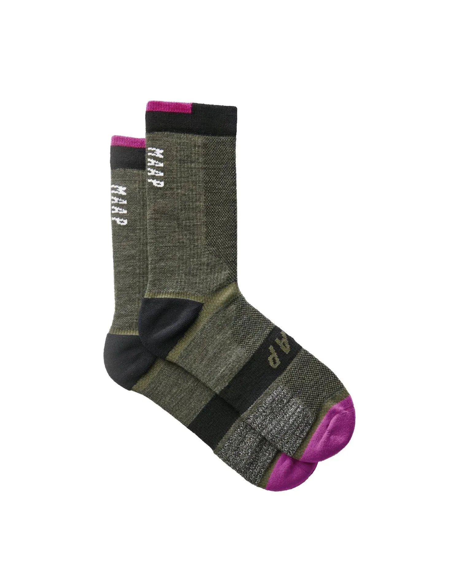 MAAP Alt Road Merino Socks - Olive