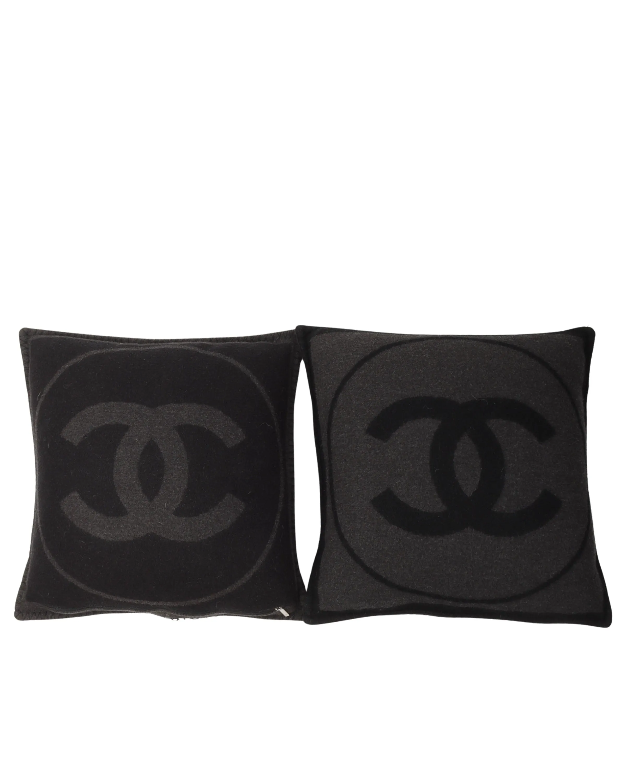 "CC" Wool-Blend Pillow Set
